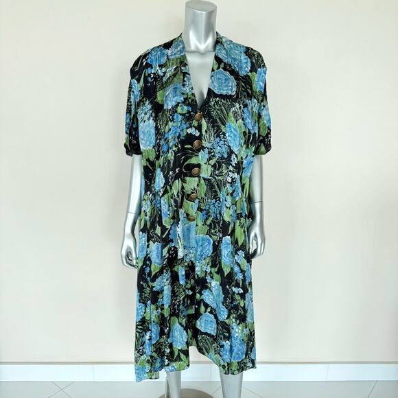 Balenciaga women floral print dress size 2 or M Authentic Retail 2900$ - Picture 1 of 9
